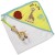 Cape de bain Sophie la girafe (70 x 70 cm)