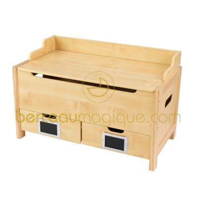 Banc coffre � jouets avec deux petits tiroirs par KidKraft