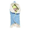 Couverture nomade hiver Nore bleu p�le