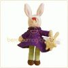 Peluche Petite fille aux oreilles lapin (22 cm)