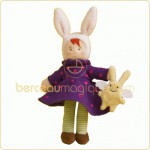 Peluche Petite fille aux oreilles lapin (22 cm) - Trousselier