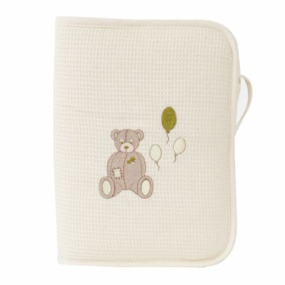 Prot�ge carnet de sant� Nounours (26 x 34 cm) par La maison des abeilles