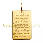 M�daille d'amour (or jaune) - A.Augis
