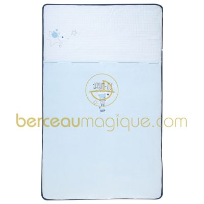 Couvre lit Dessine moi un ourson (pour lit 60 x 120 cm) par Sucre d'orge