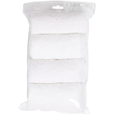 Lot de 4 serviettes éponges blanches pour matelas à langer