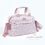 Sac � langer � fleurs rose - Pasito a pasito