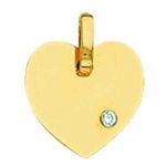 Pendentif coeur diamant  - Berceau magique bijoux
