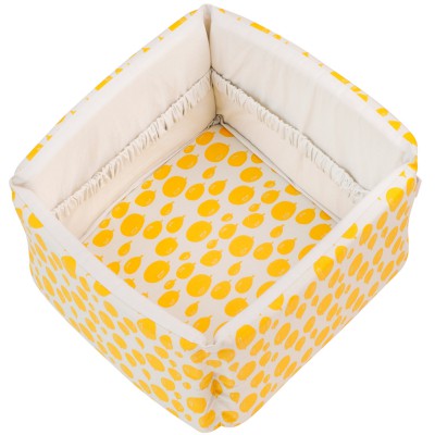 Corbeille en tissu balloon yellow