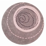 Tapis rond Po�me (100cm) - Candide