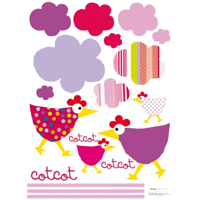 Stickers a3 cot, cot, cot ! by clémence g. (29,7 x 42 cm)