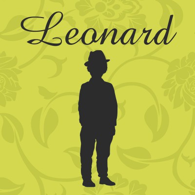 Tableau silhouette verte leonard personnalisable (5 motifs)