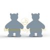 Poign�es ludiques Arthur et Merlin bleu fonc� (lot de 2)
