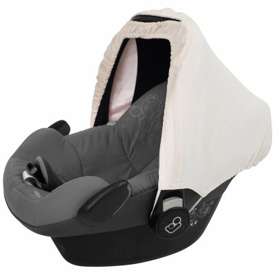 Capote souple sirène beige pour siège-auto maxi-cosy