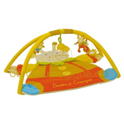 Tapis d'�veil silhouette girafe (80 x 80 cm) par Doudou et Compagnie