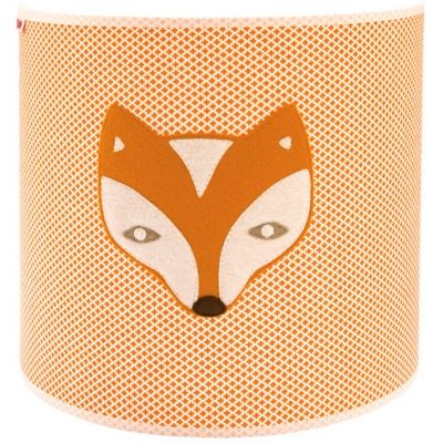 Applique murale circulaire corbeau et renard orange (22 x 20 cm)