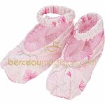 Chaussons ballerine Aquarelle rose - Sucre d'orge
