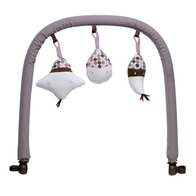 Accessoires (canopy + arche de jeux) poudr� rose pour transat Up&Down par B�aba