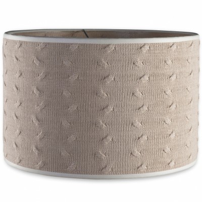 Abat-jour cable uni beige (30 cm)