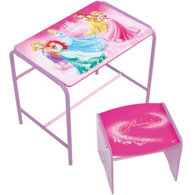 Bureau et tabouret premium princesses