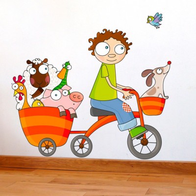 Sticker en roue libre