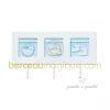 Porte-manteaux 3 cadres bleu pour chambre b�b�