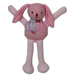 Hochet lapin ray� rose Liberty (16 cm) - Trousselier