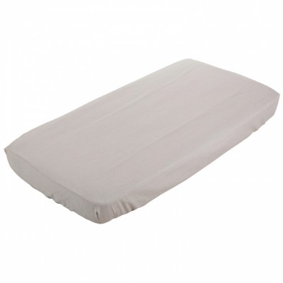 Drap housse de berceau uni etoile beige (40 x 80 cm)