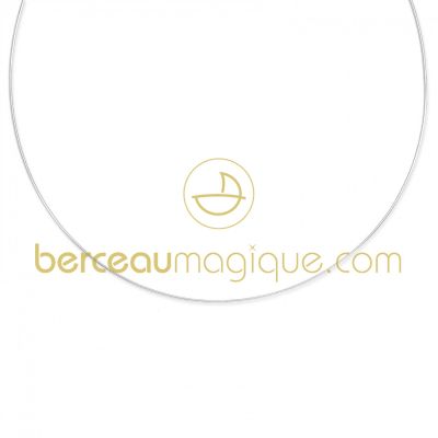 Collier maille om�ga (or blanc 750�) par Berceau magique bijoux