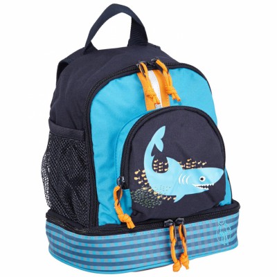 Mini sac � dos Requin bleu par L�ssig