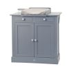 Commode b�b� 2 portes et 2 tiroirs Ardoise