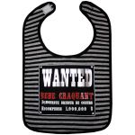 Bavoir ''Wanted'' ray� gris / noir - BB & Co