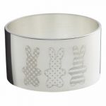 Rond de serviette Mascottes (m�tal argent�) - Ercuis