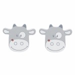 Poign�es grises pour commode ou armoire b�b� Lolita (lot de 2) - Noukie's