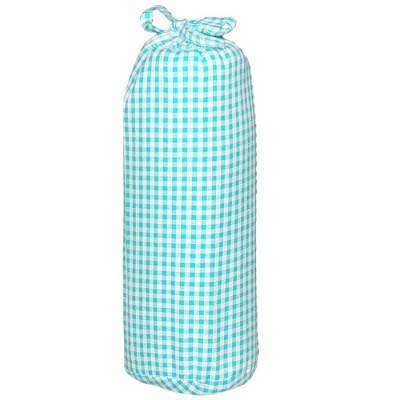 Drap housse vichy turquoise (40 x 80 cm)