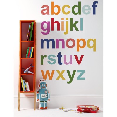 Sticker mural alphabet patternology