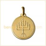 M�daille Menorah (avec revers) (or jaune) - La Monnaie de Paris