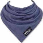 Bavoir-bandana doubl� denim bleu Skibz  - BB & Co