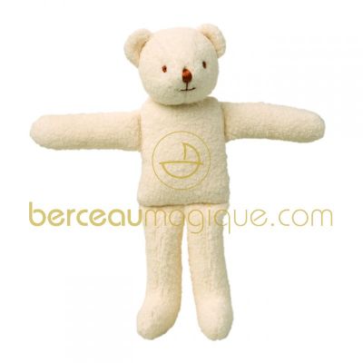 Doudou Ours hochet polaire �cru par Trousselier