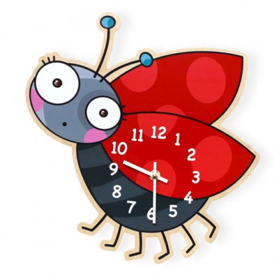 Horloge coccinelle