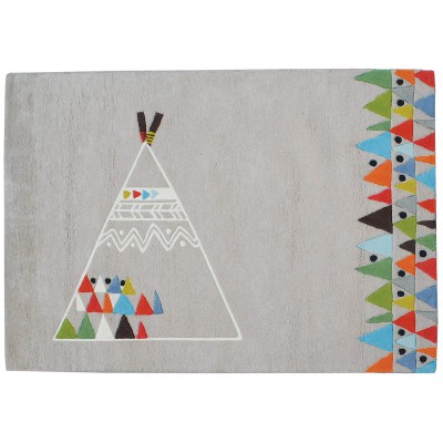 Tapis coton teepee by paper & cloth (120 x 170 cm)