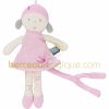 Doudou t�tinou poup�e Aquarelle rose