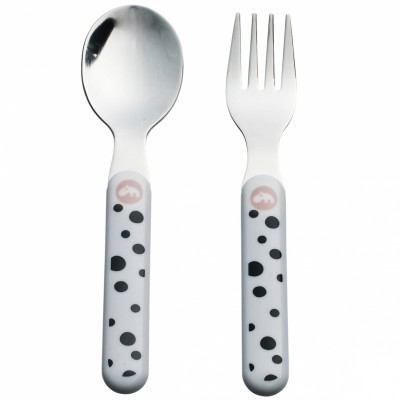 Set de couverts dots rose