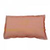 Coussin rectangulaire rose