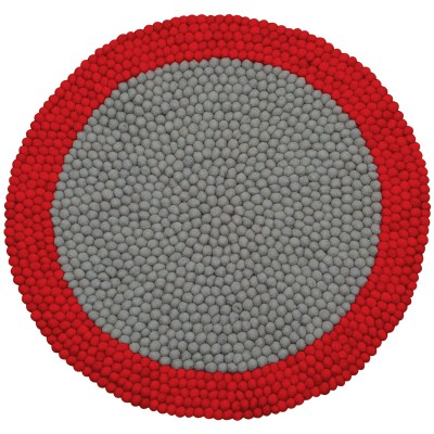 Tapis ballsrug neo mix rouge (diamètre : 90 cm)