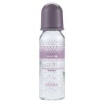 Biberon en verre 250mL poudr� rose - B�aba