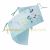 Tour de lit Scrapbook bleu