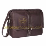 Sac � langer city mallette satin� chocolat - L�ssig
