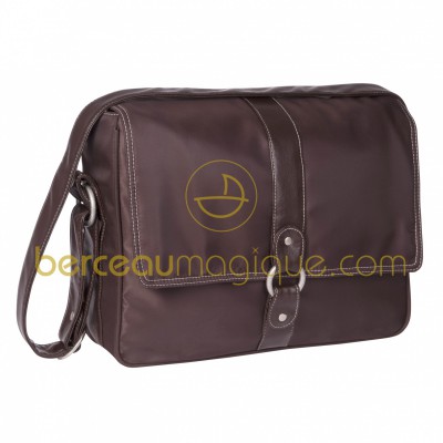Sac � langer city mallette satin� chocolat par L�ssig