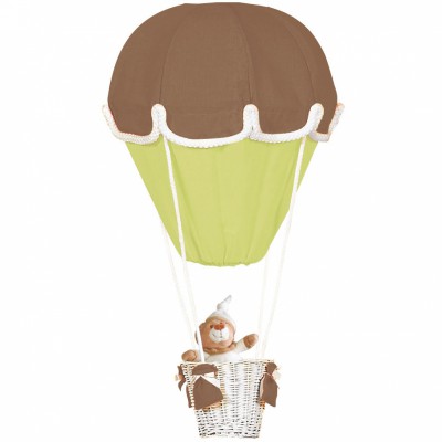 Lampe montgolfi�re chocolat / anis par Domiva