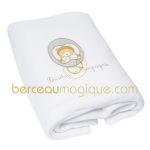 Edredon blanc Tendre ours (80 x 120 cm) - Doudou et Compagnie